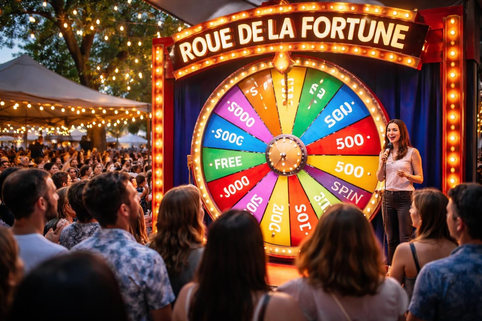 découvrez l'expérience interactive de la roue de la fortune : amusez-vous, testez votre chance et tentez de remporter des prix passionnants dans un jeu captivant et convivial.